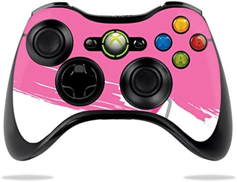 Mothyskins Кожата Компатибилен Со Microsoft Xbox 360 Контролер Случај Обвивка Покритие Налепница Кожи Розова Боја Ролери