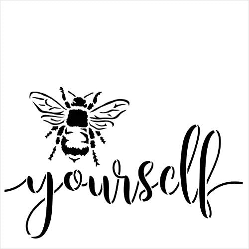 Пчела Себе Матрица Од Студиор12 | DIY Farmhouse Bumblebee Дома &засилувач; Училница Декор | Пролет Скрипта Инспиративна Збор Уметност