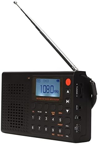 Преносно радио АМ ФМ, Мал Walkman Digital Radio Mp3 Player со звучник, преносно радио со кратки бранови со батерија што може да се полни, за патување,