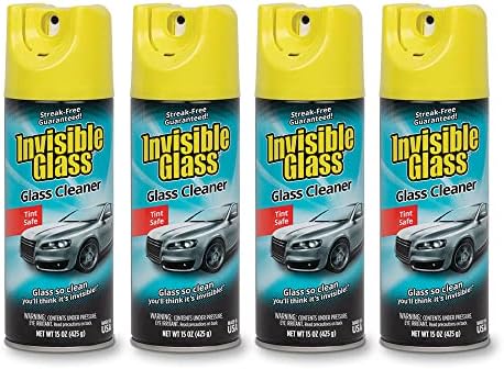 Невидливо Стакло 91163-4PK 15-Унца Почиста За Авто И Дома За Сјај Без Ленти, Дејство На Пенење Со Длабоко Чистење, Безбедно За