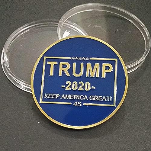 2020 година Трамп двострана сина боја Трамп Питкоин Метал комеморативна монета