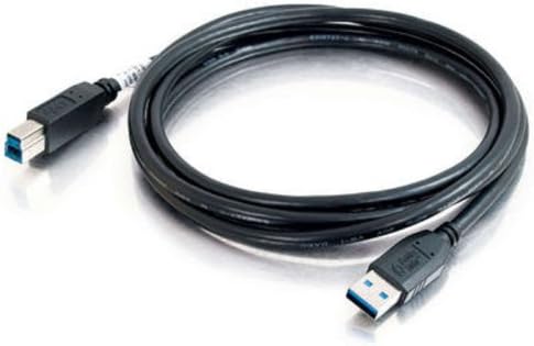 C2G USB кабел, USB 3.0 кабел, USB A до B кабел, 9,84 стапки, црни, кабли да одат 54175
