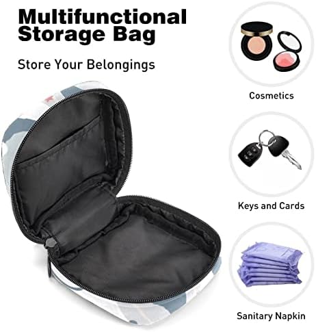 Санитарна торба за складирање на салфетка, торбичка за менструална чаша, преносни санитарни салфетки влошки за чување кеси за складирање женствена менструација о?