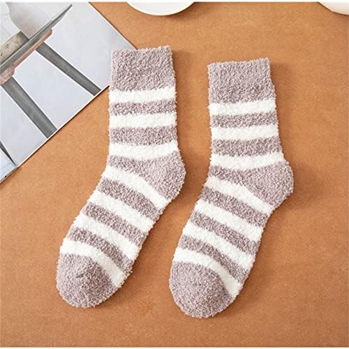 Sawqf есен зимска мека пријатна обична средна цевка машки чорапи момчиња машки чорапи шарени дебели кадифни топло чорапи