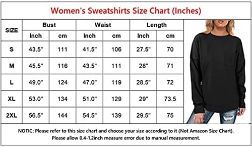 Silunma2021 женски обични маици со цврста боја во џеб, лабава тркалезна врата врвови, маички со долги ракави, врвови на врвови