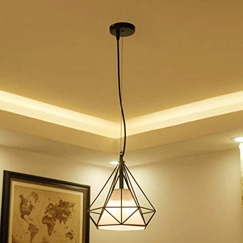 XJJZS Индустриски гроздобер светло светло за планирање на таванот, рустикален метален кафез за осветлување за осветлување за осветлување