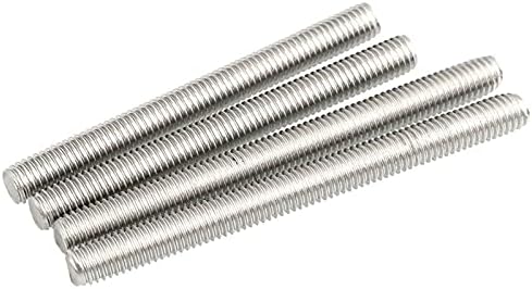 SUTK 5PC DIN975 M6 M8 M10 Thread-Thread-Thread Bar 304 Стикини од не'рѓосувачки челик сребро l = 35-70mm 40mm 50mm 60mm 70mm 45mm 55mm