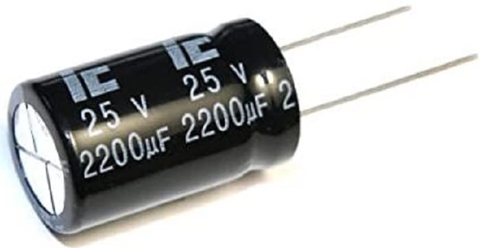 2200UF, 25V електролитички кондензатори со работна температура се движат од -40 ° C до +105 ° C