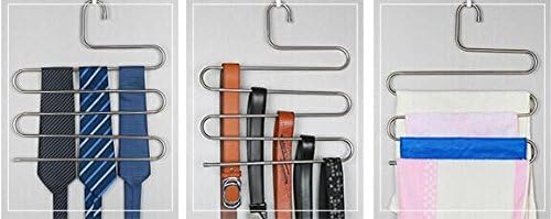 DRHOB 1PCS повеќенаменски метални магични панталони за закачалки за закачалки за складирање на просторот за складирање