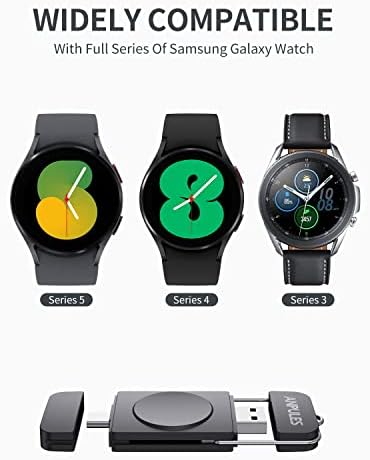 Пренослив Полнач За Часовници За Samsung Galaxy Watch 5-ANPULES USB C &засилувач; USB Полнач За Часовници [OTG] за Galaxy Watch, Магнетски Безжичен Полнач За Galaxy Watch 4/4 Класичен/3/Галакси Актив