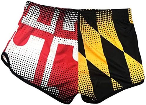 Пат Една облека | Maryland Flag Pixel Print Women Athericy Sharts