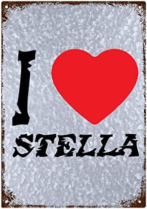 Метални знаци рустикален wallиден декор во училница бар знаци трендовски знак метал декор подароци за I LoveQ stellaa знак wallиден декор
