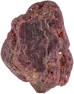 Природна црвена starвезда Руби 25,05 КТ груб лековит кристал за домашен декор, заздравување, затворено, на отворено