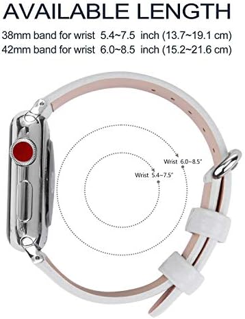 Компатибилен со малиот Apple Watch 38mm, 40mm, 41mm кожа нараквици за ленти со ленти за зглобот на зглобот со адаптери со адаптери