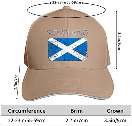 Шкотско-знаме-ретро-гребење-капа од бејзбол капа патка јазик капа на отворено капа мода црно