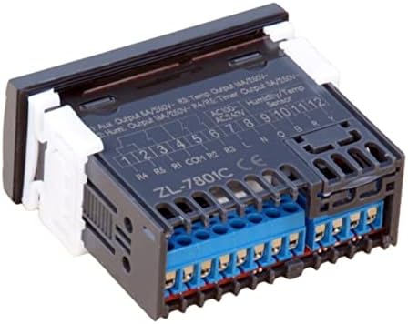 Welliestr ZL-7801C, 100-240VAC, двојни 16A излези, автоматски мултифункционален, контролер на инкубатор на температура на влажност на температурата