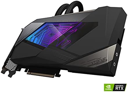Gigabyte Aorus Geforce RTX 3080 Xtreme Waterforce 10G Graphics Card, систем за ладење се-во-еден, LHR, 10 GB 320-битен GDDR6X, GV-N3080Aorusx