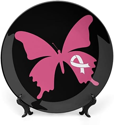 Свесност за рак на дојка Пеперутка смешна коска Кина Декоративна чинија тркалезни керамички плочи занает со приказ за домашна канцеларија