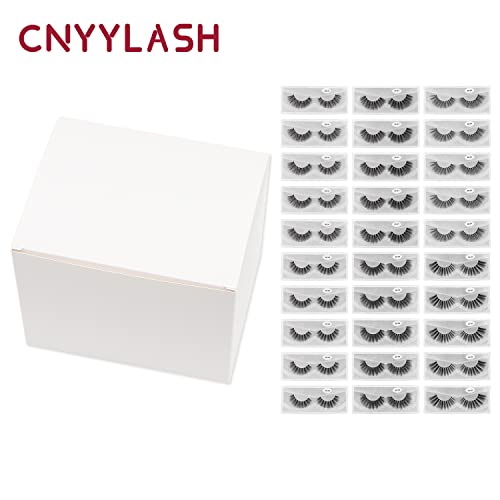 30 пара 6 стилови CNYYLASH 3D 5D 8D продолжување на трепките лажни трепки постави професионални Рачно изработени, лажни трепки природен изглед, 5 пара очи трепки секој стил