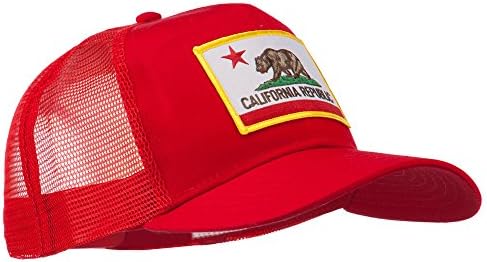 E4HATS.com Калифорниско државно знаме закрпено капаче од треска од треска