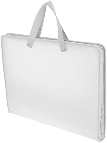 Уметнички портфолио торбички за складирање торбички за складирање на табла Организатор со патент и ракувајте со транспарентна торба