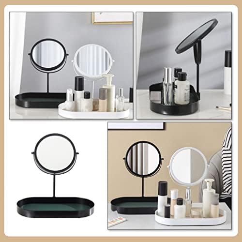 Налепници за wallидови на кабилок шминка огледало Vanity огледало козметичко огледало со табла за складирање шминка за складирање стојат козметичко
