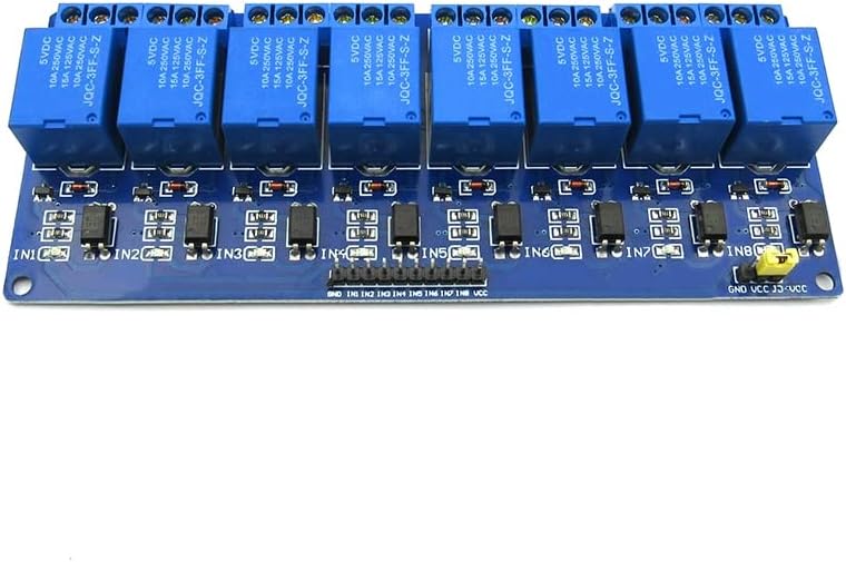 8-насочна табла за контрола на реле за реле со реле со фотокулер и индикаторска ламба PLC реле DC5V