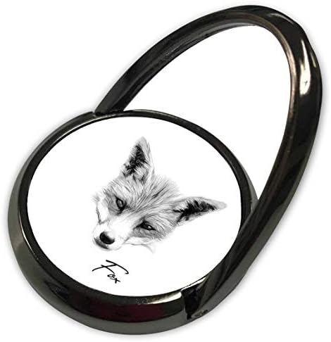 3drose Alexis Design - Animals Fox - Импресивен портрет на диви животни од лисица. Позитивен подарок за секого - телефонски прстен