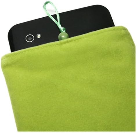 Boxwave Case Компатибилен со слива Optimax 2 - кадифена торбичка, мека велурна ткаенина торба ракав со влечење за влечење за