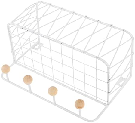 Bespportble Wallид што виси решетка за складирање со кука- бесплатни полици за складирање wallидна железна уметност полица за