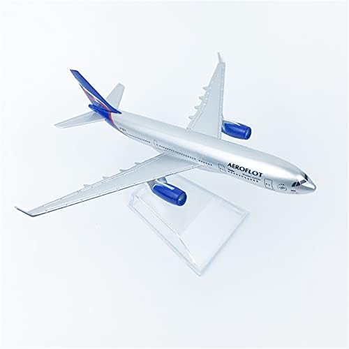1/400 скала A380 Руски ерлајнс модел на легура на модел на легура модел диекаст модел на авион со штанд за приказ