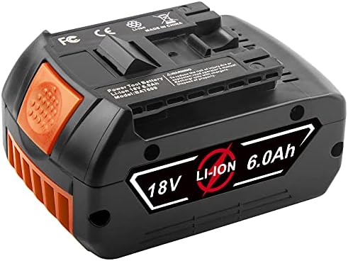 Labtec BAT609 18V 6000MAH Литиум Замена на батеријата за Bosch 18V батерија 17618, 17618-01, 24618-01, 25618, 26618, 37618 Батерија