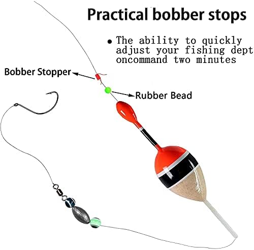 Јото Бобер Стопери, плови стоп лизгаат јазли за риболов линија, риболов сјајни мониста