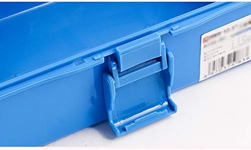 Zshlzg Art Box Пластична транспарентна триетна складирање преносна преносна алатка за алатки 3 слоеви кутија за складирање на преклопување