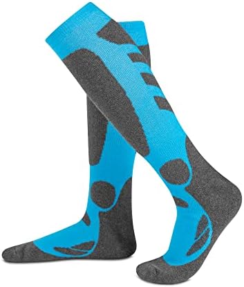 Кајзад Скијачки Чорапи За Жени,Скијање, Аикидо, Ладно Време Топли Чорапи, Зимски Термални Чорапи 2-Пакет