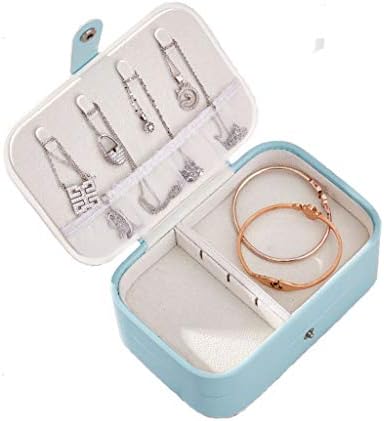 Мјцснх Нова Креативна Кутија За Складирање Накит Стп Кожа Двослојна Мала Кутија За Складирање Накит Преносна Кутија За Накит,