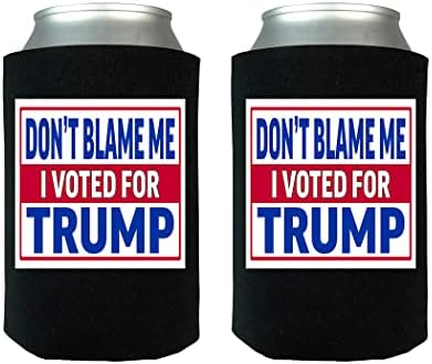 Смешни Неопренови Не Ме Обвинуваат Гласав За Трамп Склопувачко Пиво Може Шише Пијалок Поладни Ракави 2 Пакување Црно