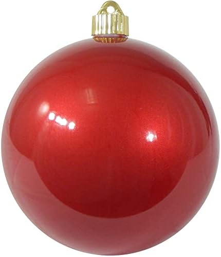 Божиќ од Krebs 6 украс, [2 парчиња], комерцијално одделение во затворен и отворено распрскувано пластика, украси за украси на топката отпорна на УВ и вода