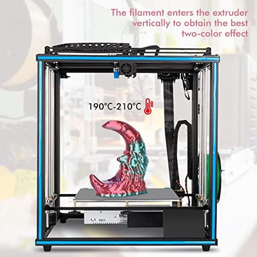 Silk Magic PLA 3D печатач за печатач, свилена три-боја Coextrusion PLA филамент Сјајна црвена сина зелена боја Промена на материјал