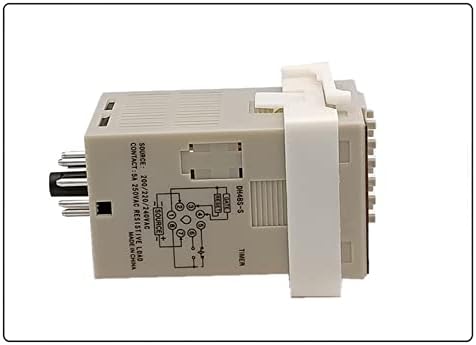 Временска реле за PCGV DH48S-S 0,1S-99H Дигитален AC 110/220V DC 12/24V повторен циклус SPDT програмбилен тајмер за тајмер со приклучок DIN Rail