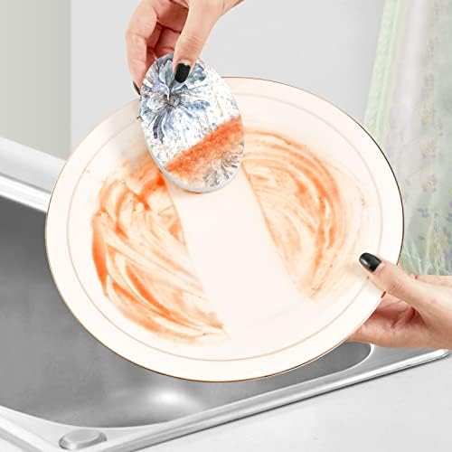 Цвет на Алаза на мермерна уметност Природни сунѓери кујнски целулоза сунѓер за садови миење на бања и чистење на домаќинства, не-крик