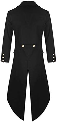 Зимски јакни за мажи за машка гроздобер панк готски ретро фустан мода машка лесна руно наредена јакна
