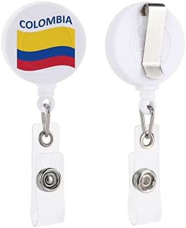 Знаме На Колумбија Симпатична Значка За Повлекување Клип Прилагодени Имиња На Card Карти За Канцелариски Работник Доктор Медицинска Сестра