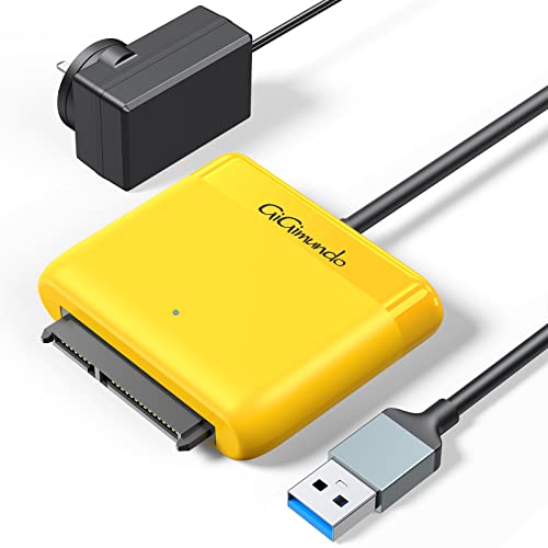 GiGimundo SATA НА USB 3.0 Адаптер 1ft, 2.5 3.5 5.25 SATA I/II / III Хард Диск или SSD Адаптер, Надворешен Конвертор ЗА Ssd/HDD Пренос