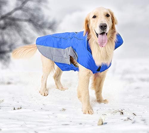 Пентиво водоотпорна рефлексивна облека за миленичиња топло со јакна со дупки за мали средни кучиња палто со ладно време облека облека