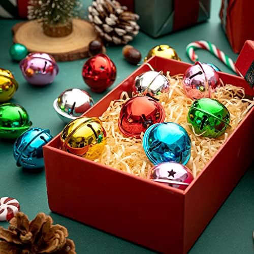 Jингл sвона за занаети, 1,6 Големи метални џингл sвона Божиќни сјајни starвездички bellвона за декорација на фестивалски домашни права