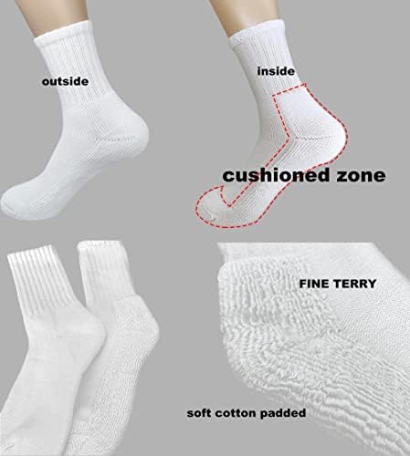 Женски чорапи со долги екипаж - памучни перничиња за пешачење