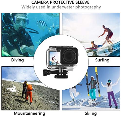 Водоотпорен случај за додатоци за акциони фотоапарати на DJI OSMO, заштитна обвивка за куќиште со вметнувања против магла, погодни за подводна
