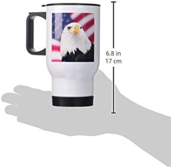 Патриотско знаме на патриотско американско знаме и ќелав орел од не'рѓосувачки челик, 14-унца