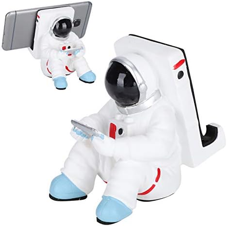 PSSOPP Телефонски штанд, симпатична мобилна телефон стојат креативни мобилни телефони стојат астронаут држач за мобилни телефони смола таблети телефонски држач за с